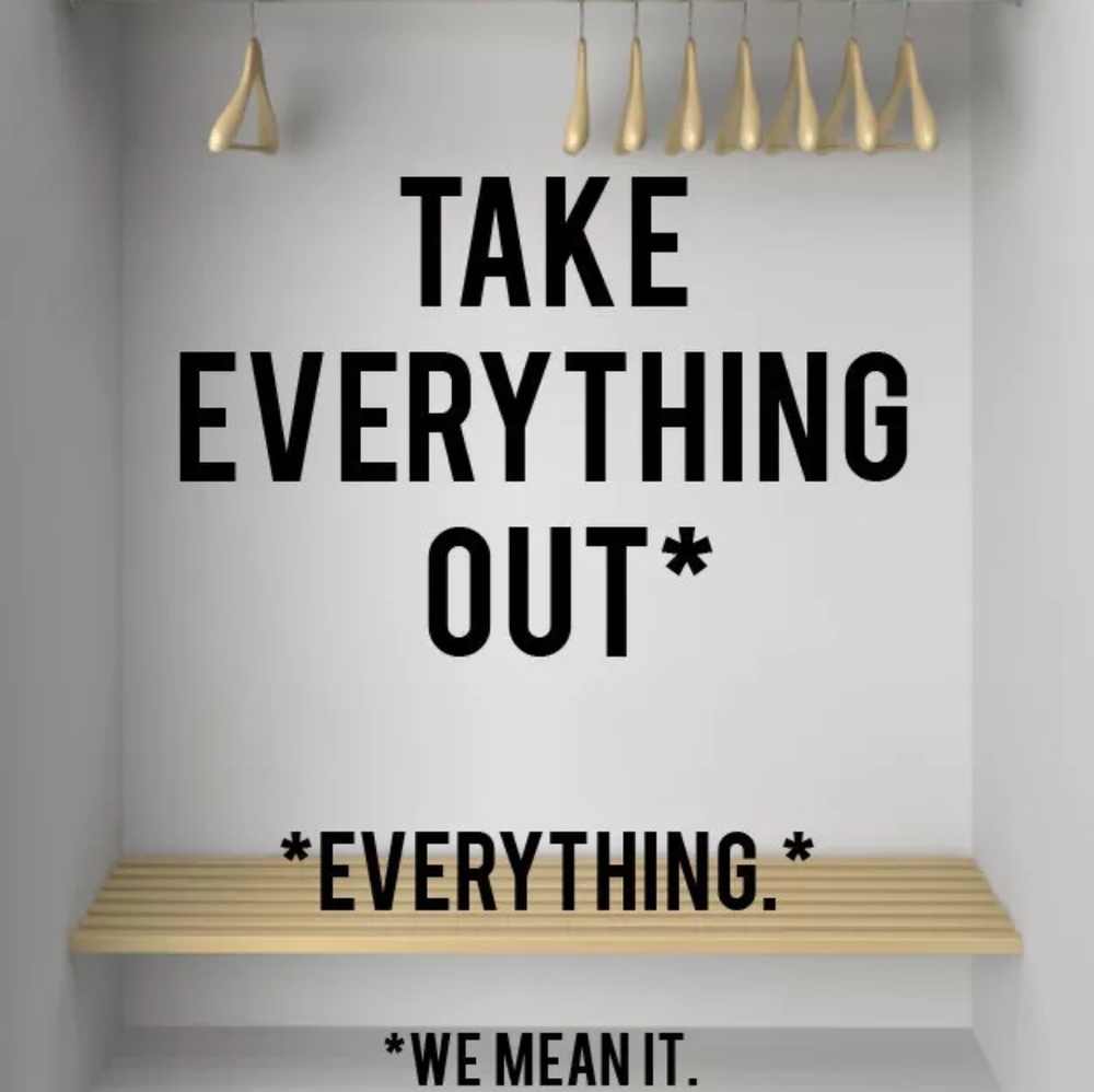 Take It! It's All Yours SALE!
